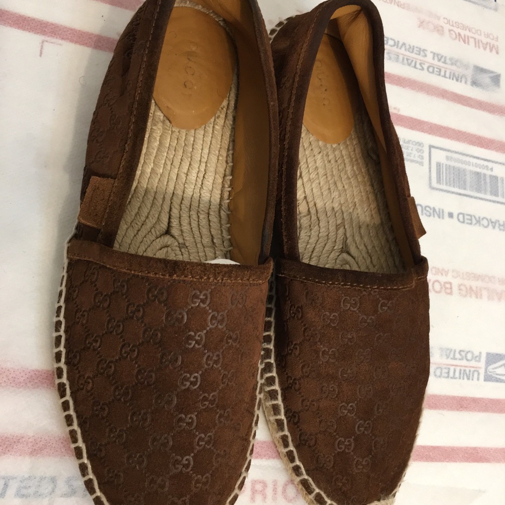 Gucci Espadrille Loafers slip-on. Made in Italy Size 37.5. Great condition - Picture 12 of 16